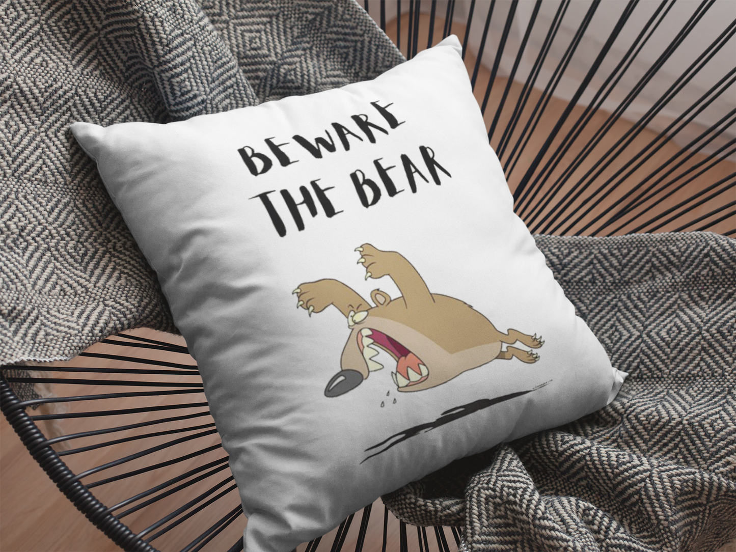 The Bear Printed Cushion