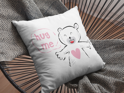 Mocha Bear Printed Cushion