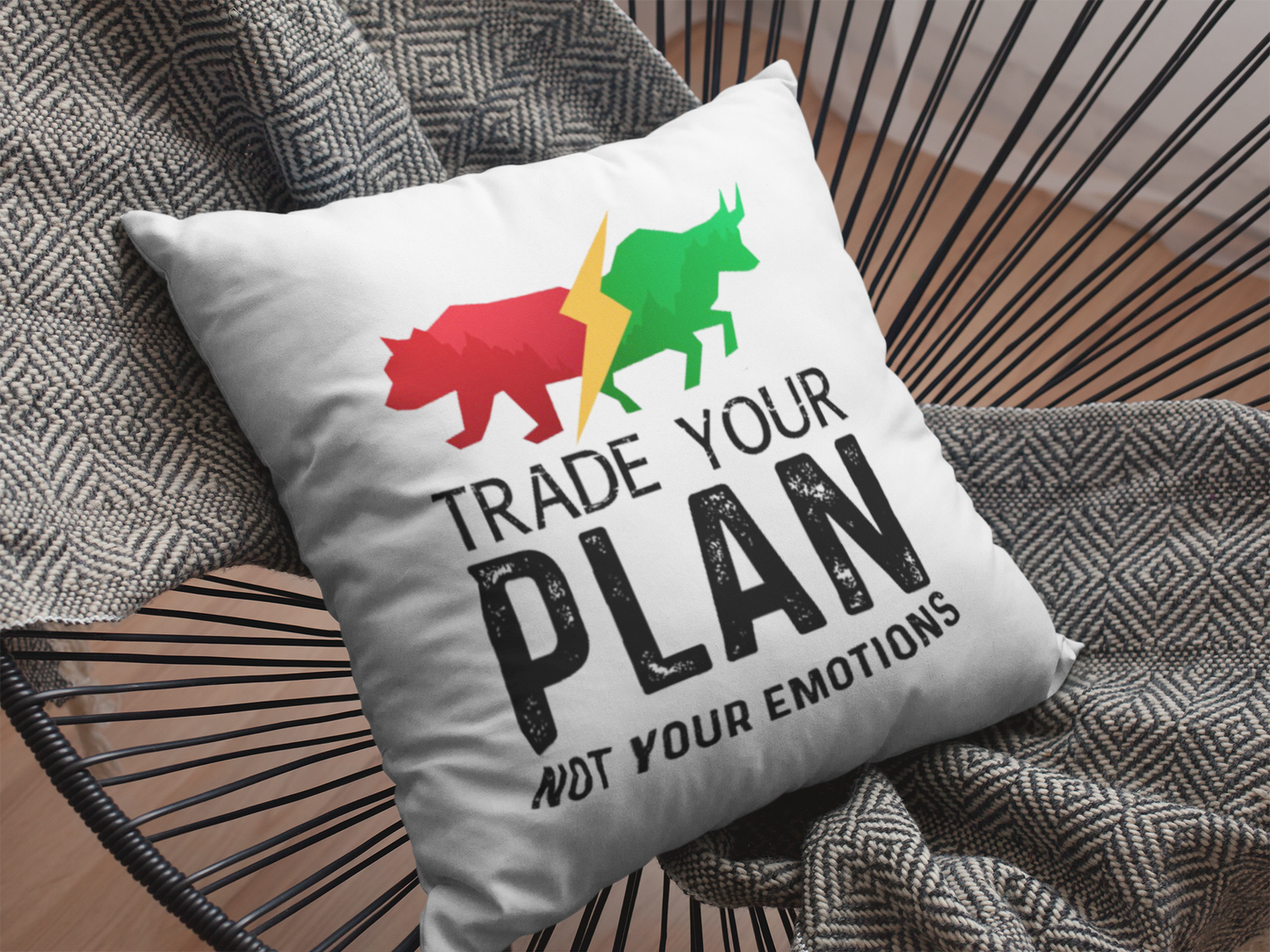 Trade Your Plan Printed Cushion