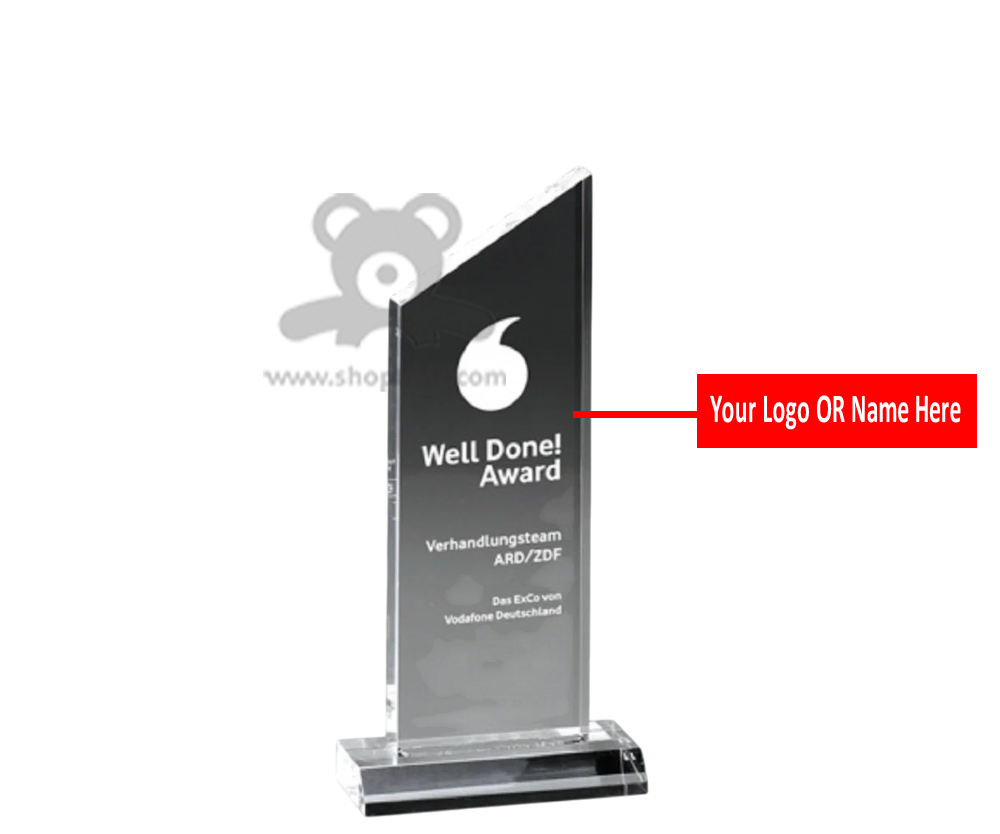 ShopTwiz Customized Trophy – Personalized Logo & Name Printed Corporate Gift