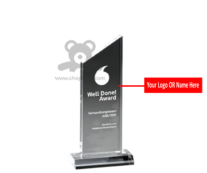 ShopTwiz Customized Trophy – Personalized Logo & Name Printed Corporate Gift