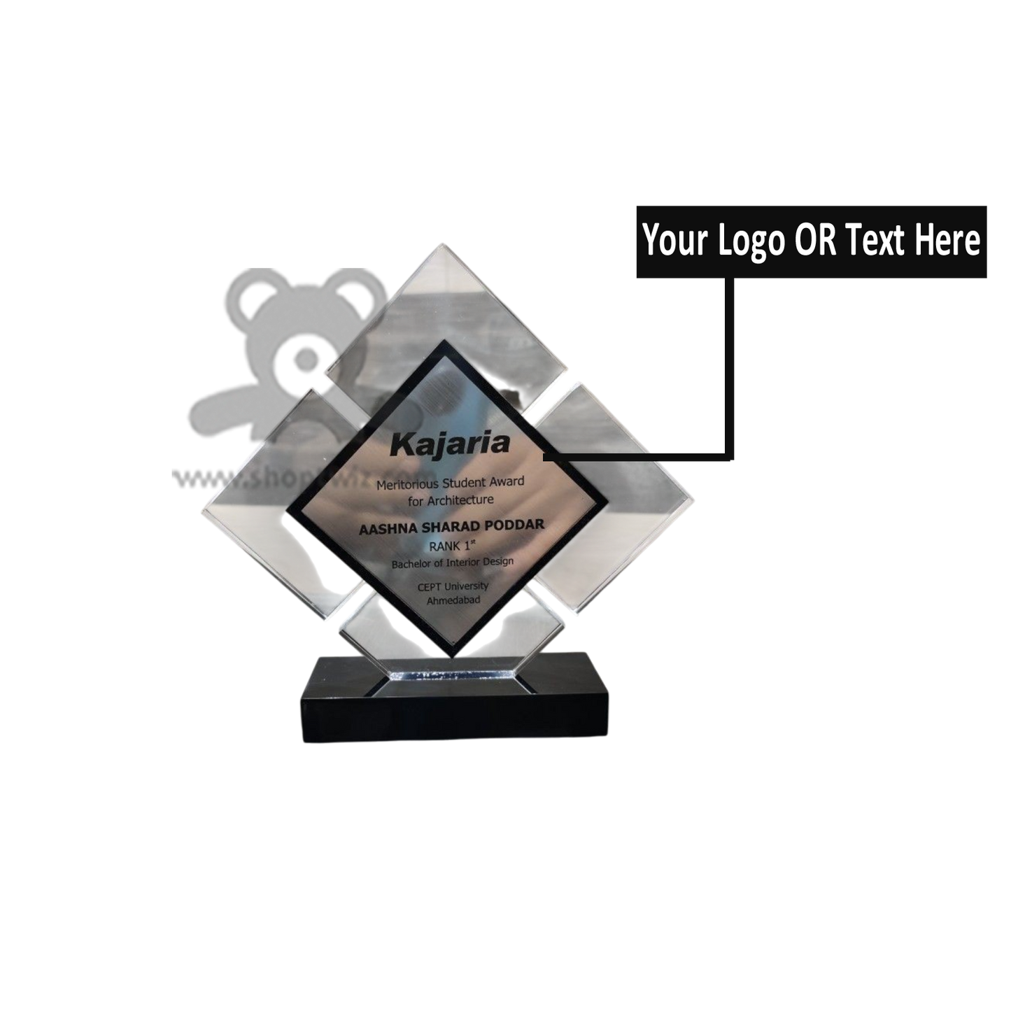 ShopTwiz Customized Sport Award Trophy – Personalized Logo & Name Corporate Gift