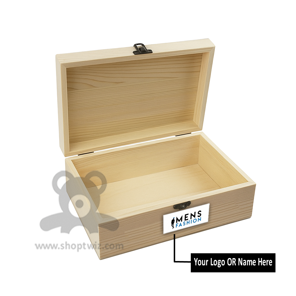 ShopTwiz Customized Wooden Box – Personalize with Logo or Name | Elegant Corporate Gift