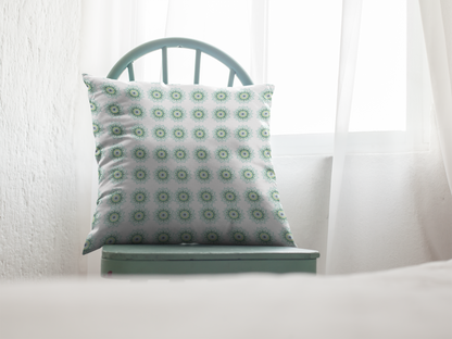 Printed Ethnic Cushion Cover with Filler Included ( 12 inch x 12 inch )