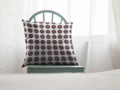 Printed Ethnic Cushion Cover with Filler Included ( 12 inch x 12 inch )