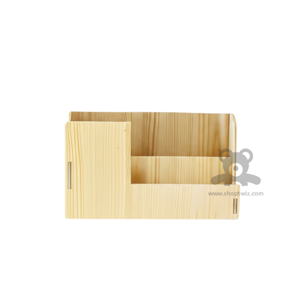 ShopTwiz Wooden Pen and Card Stand