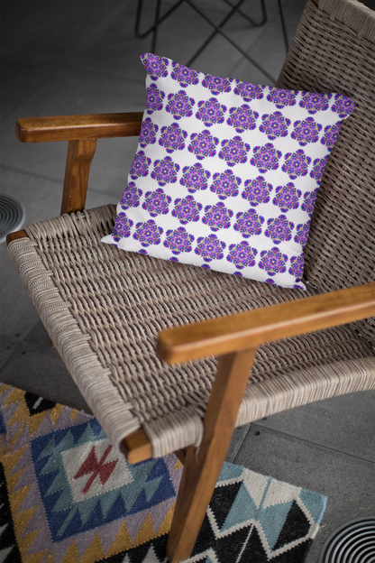 Printed Ethnic Cushion Cover with Filler Included ( 12 inch x 12 inch )