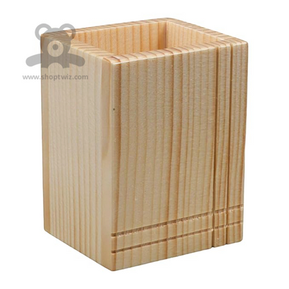 ShopTwiz Wooden Pen Stand for Study Room