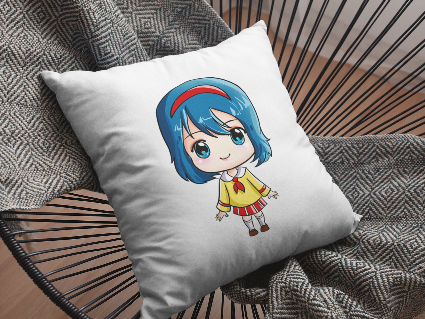 Cute Girl  Printed Cushion