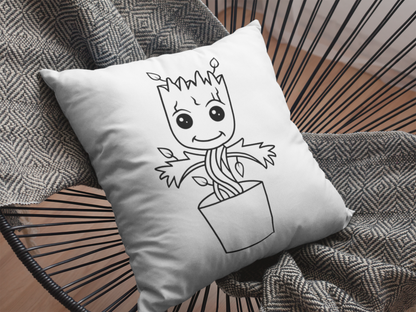 Baby Groot Printed Cushion