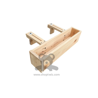 ShopTwiz Wooden Pot Tray for Garden Decoration