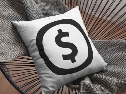 Dollar Printed Cushion