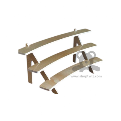 ShopTwiz Wooden 3-Box Pot Stand for Garden