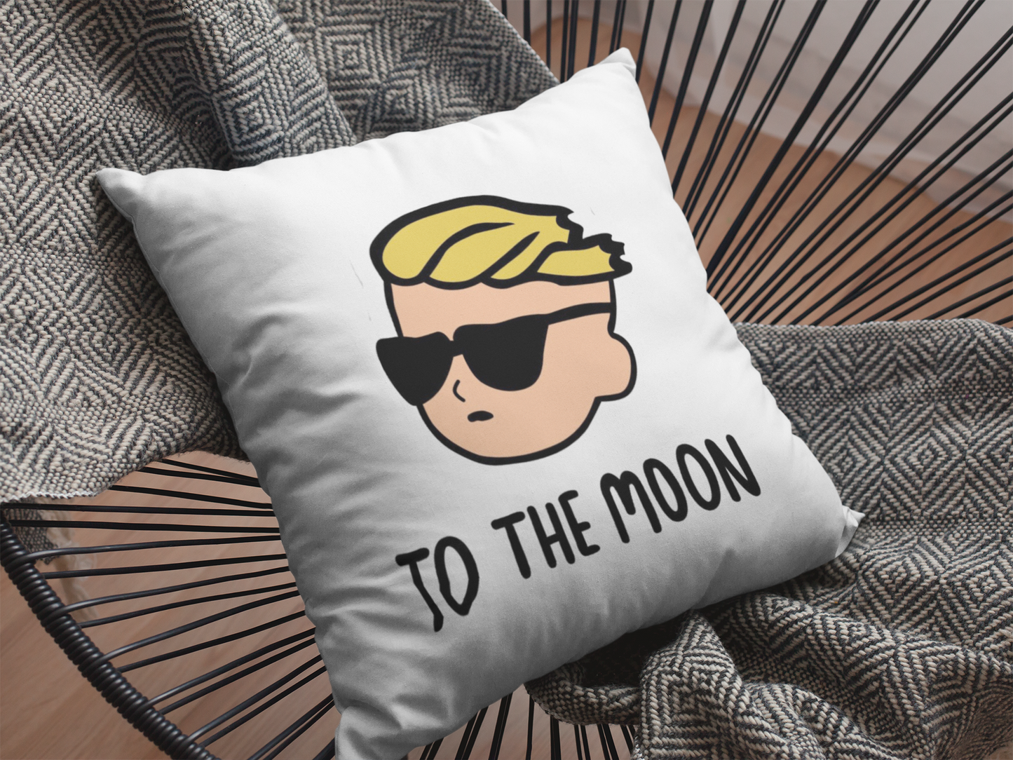 The Moon Printed Cushion