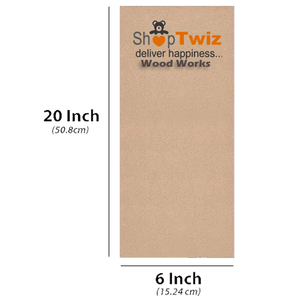 ShopTwiz Wood MDF SHeets For Craft work 6 Pack