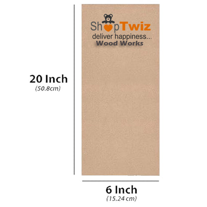 ShopTwiz Wood MDF SHeets For Craft work 6 Pack
