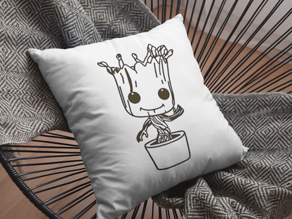 Baby Groot Printed Cushion