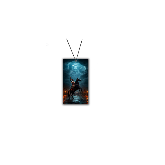 ShopTwiz Shiva Ji Trishul Blessing Car Hanging Decorative