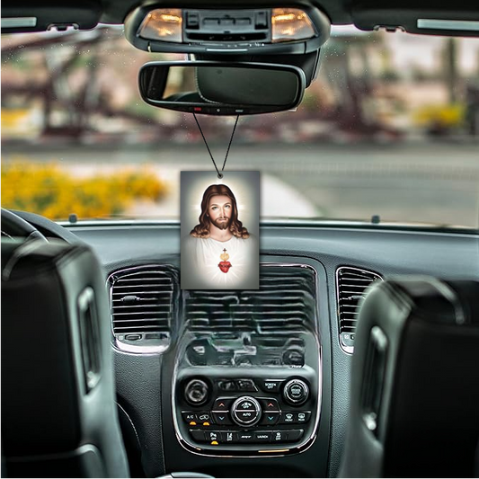 ShopTwiz Yesu Ji Holy Cross Tag Car Hanging Decorative