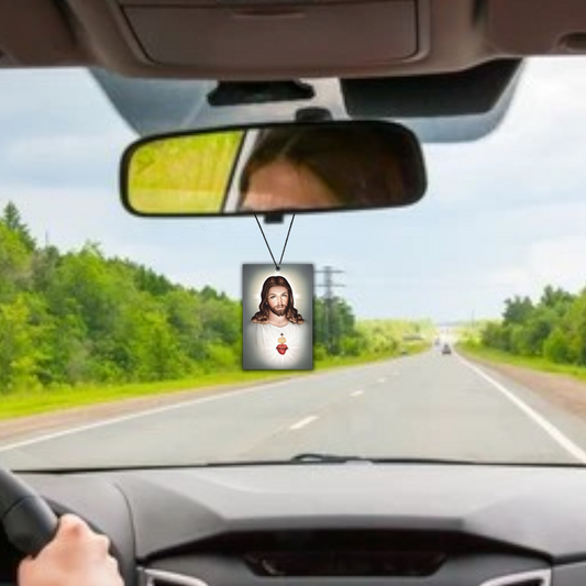 ShopTwiz Yesu Ji Holy Cross Tag Car Hanging Decorative