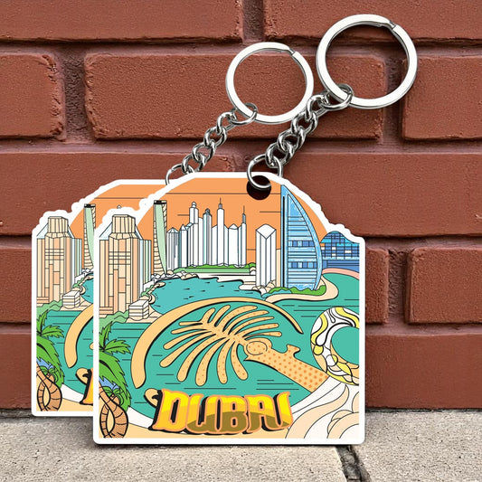 Best City Dubai  Key chain ( Set of 2 )