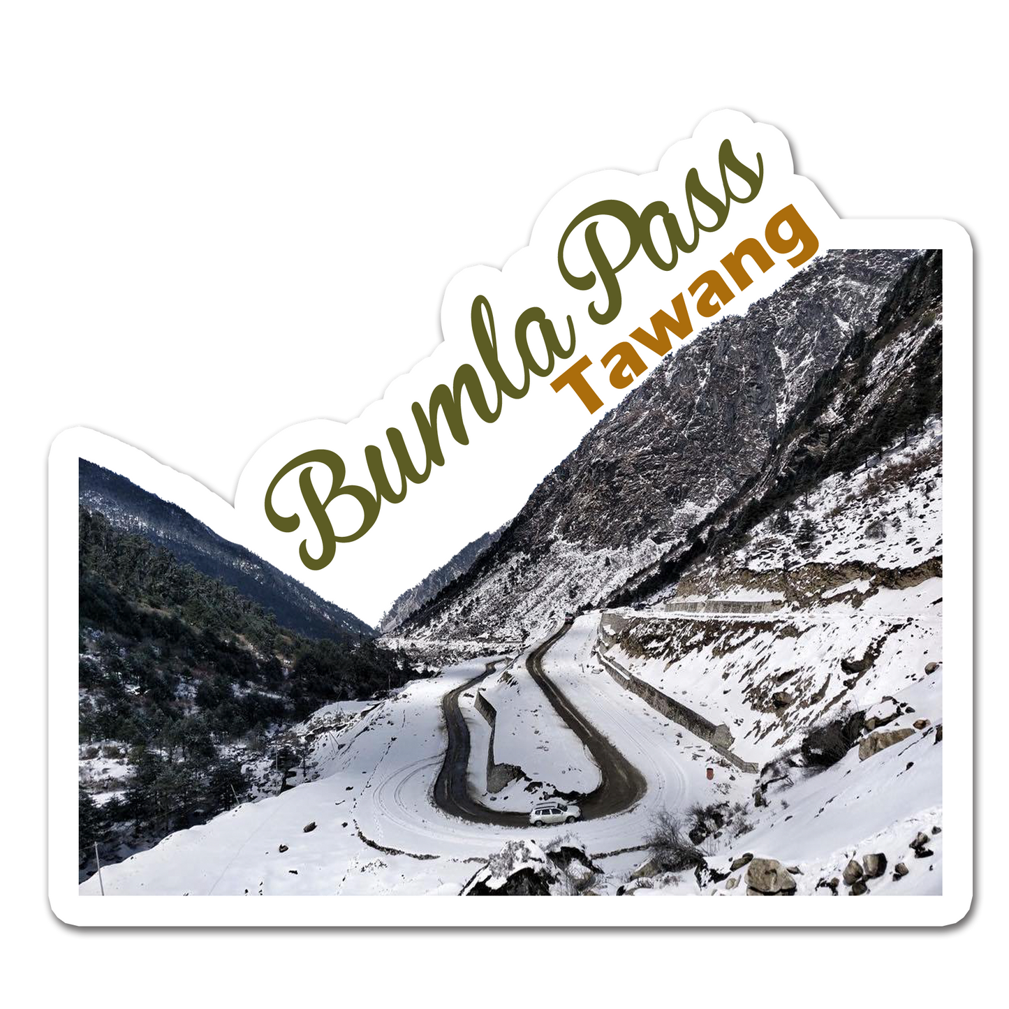 ShopTwiz Bumla Pass 3 (Tawang ) Awesome City Lovely Door Magnets And Fridge Magnet