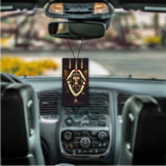 ShopTwiz Ganpati Ji Auspicious Tag Car Hanging Decorative