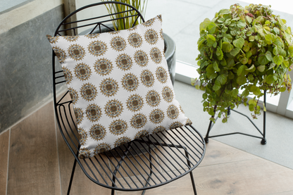 Printed Ethnic Cushion Cover with Filler Included ( 12 inch x 12 inch )