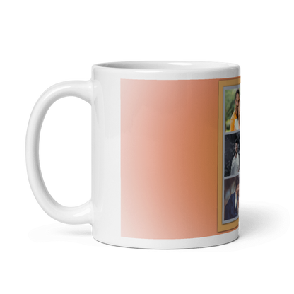 Customized Coffee Mug - Add Your Own Photo -3 Photo Frame Pattern