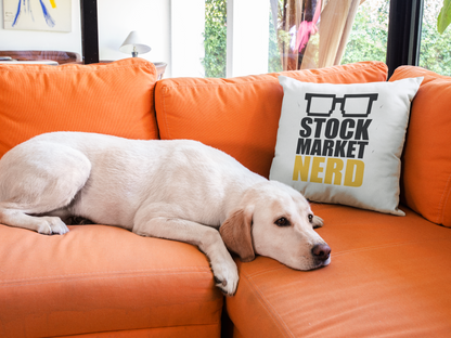 Stock Market Nerd Printed Cushion