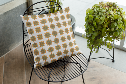 Printed Ethnic Cushion Cover with Filler Included ( 12 inch x 12 inch )