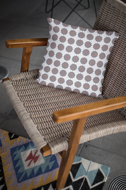 Printed Ethnic Cushion Cover with Filler Included ( 12 inch x 12 inch )