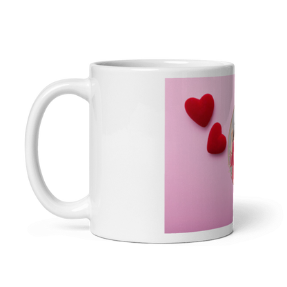 Customized Coffee Mug - Add Your Own Photo -Light Pink Background