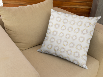 Printed Ethnic Cushion Cover with Filler Included ( 12 inch x 12 inch )