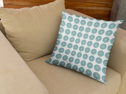 Printed Ethnic Cushion Cover with Filler Included ( 12 inch x 12 inch )