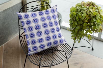 Printed Ethnic Cushion Cover with Filler Included ( 12 inch x 12 inch )\