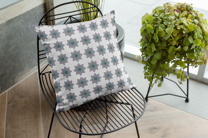 Printed Ethnic Cushion Cover with Filler Included ( 12 inch x 12 inch )