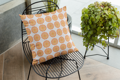 Printed Ethnic Cushion Cover with Filler Included ( 12 inch x 12 inch )