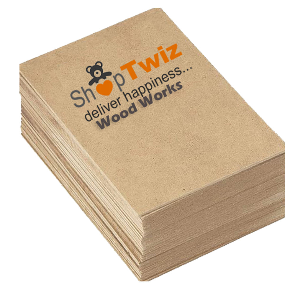 ShopTwiz Wood MDF SHeets For Craft work 6 Pack