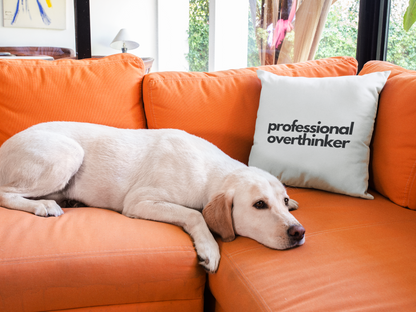 Professional Overthinker  Printed Cushion