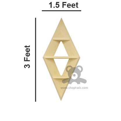 ShopTwiz Wooden V-Style Flower Pot Design Stand