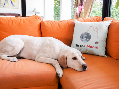 To The Moon Printed Cushion
