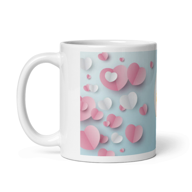 Customized Coffee Mug - Add Your Own Photo -Sky Blue Background