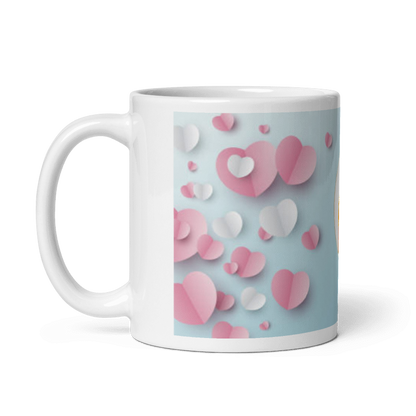 Customized Coffee Mug - Add Your Own Photo -Sky Blue Background