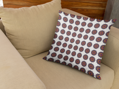 Printed Ethnic Cushion Cover with Filler Included ( 12 inch x 12 inch )