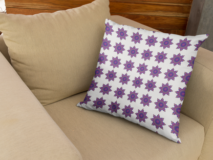 Printed Ethnic Cushion Cover with Filler Included ( 12 inch x 12 inch )