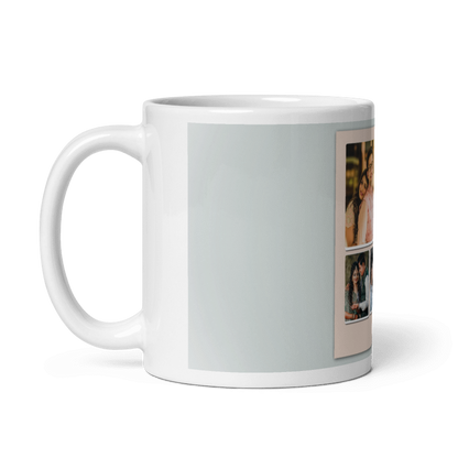 Customized Coffee Mug - Add Your Own Photo -7 Photo Frame Pattern