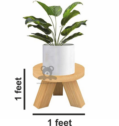 ShopTwiz Wooden Pot and Other Stand