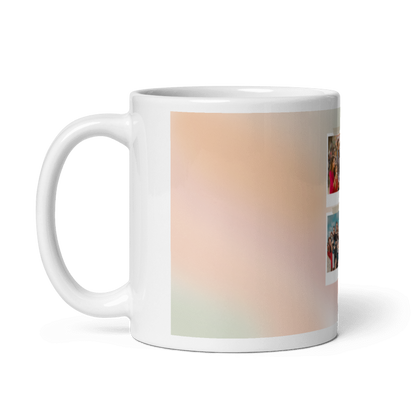 Customized Coffee Mug - Add Your Own Photo -4 Photo Frame Pattern