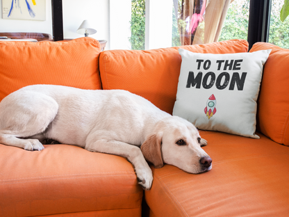 To The Moon  Printed Cushion